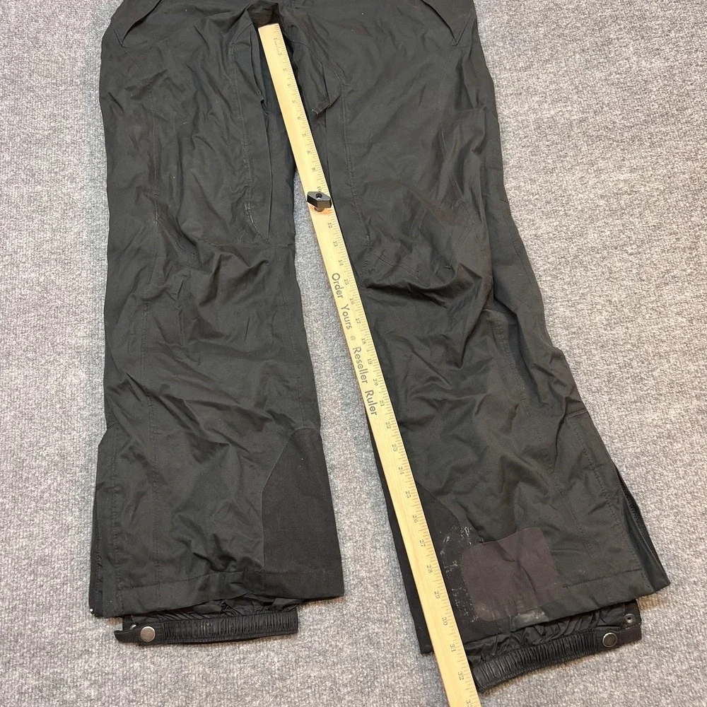 Columbia Snow Pants Mens Medium Black Insulated Ski Waterproof Zip Pockets